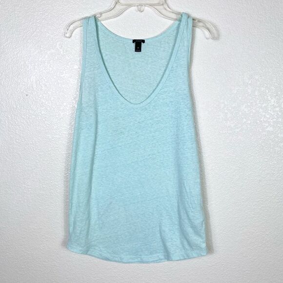 J. Crew Tops - J. Crew Aqua Blue Lightweight Tank Top